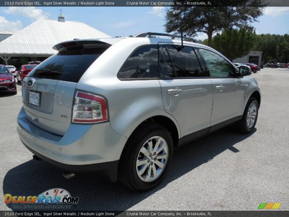 2010 Ford Edge SEL Ingot Silver Metallic / Medium Light Stone Photo #9