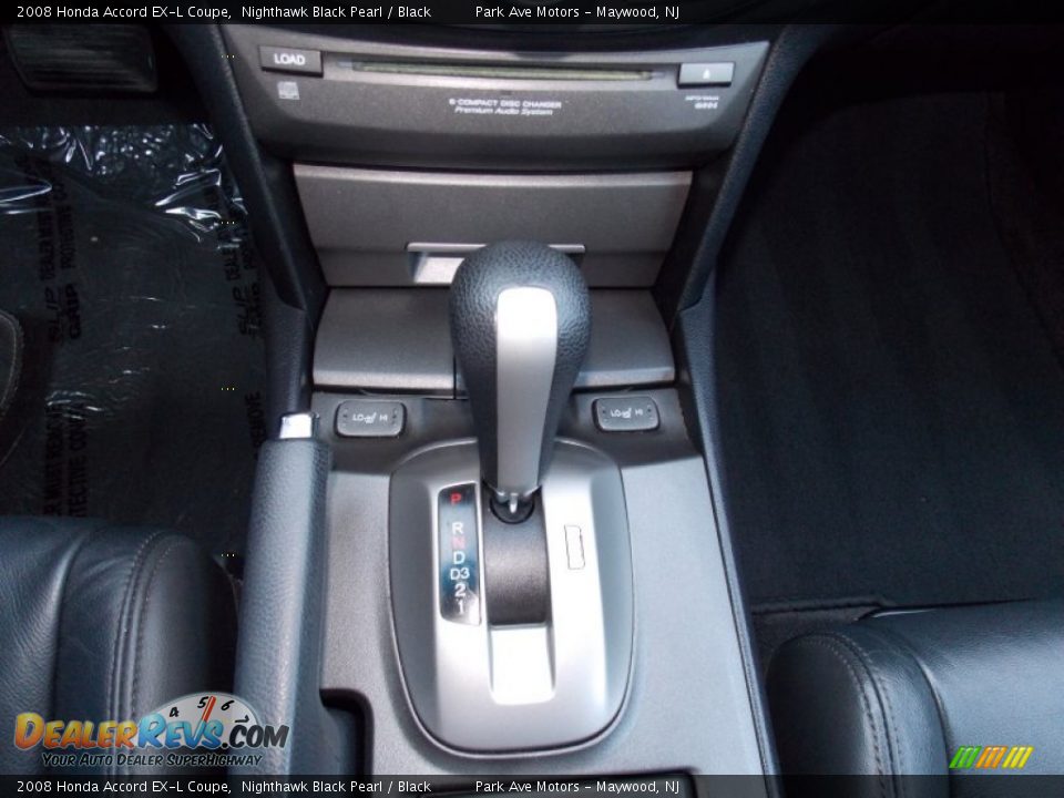 2008 Honda Accord EX-L Coupe Nighthawk Black Pearl / Black Photo #24