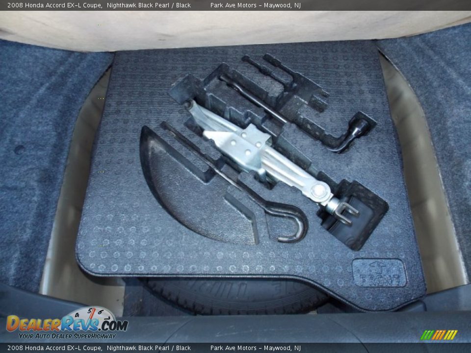 2008 Honda Accord EX-L Coupe Nighthawk Black Pearl / Black Photo #27