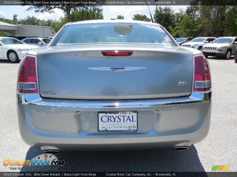 2014 Chrysler 300 Billet Silver Metallic / Black/Light Frost Beige Photo #7