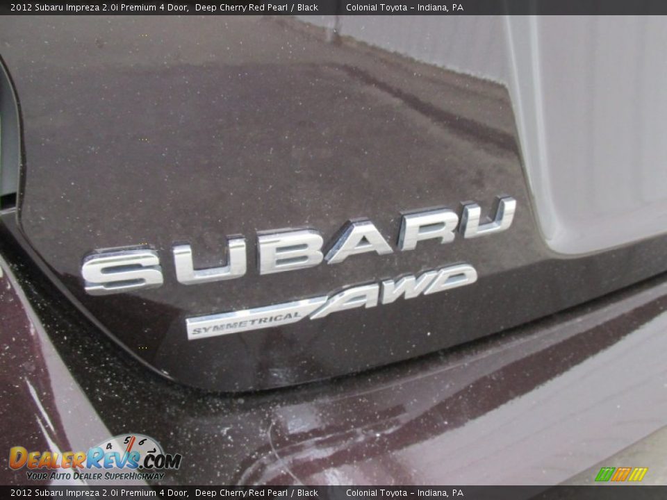 2012 Subaru Impreza 2.0i Premium 4 Door Deep Cherry Red Pearl / Black Photo #5