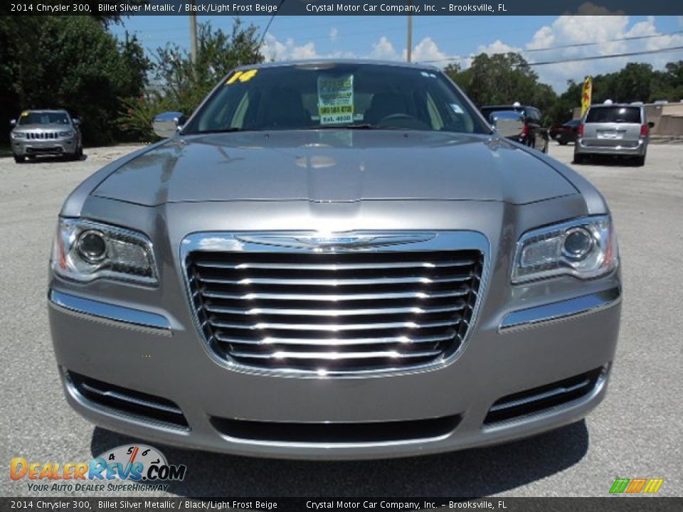2014 Chrysler 300 Billet Silver Metallic / Black/Light Frost Beige Photo #13