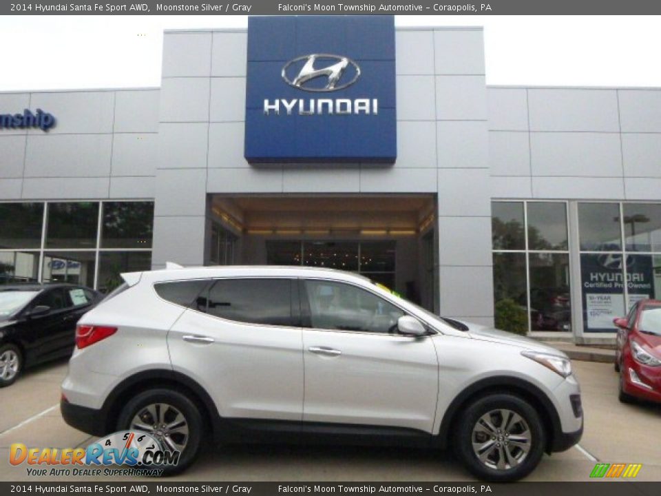 2014 Hyundai Santa Fe Sport AWD Moonstone Silver / Gray Photo #1