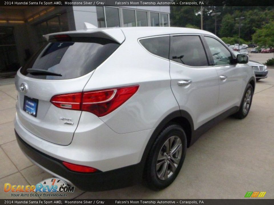 2014 Hyundai Santa Fe Sport AWD Moonstone Silver / Gray Photo #2