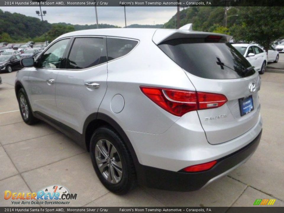 2014 Hyundai Santa Fe Sport AWD Moonstone Silver / Gray Photo #4