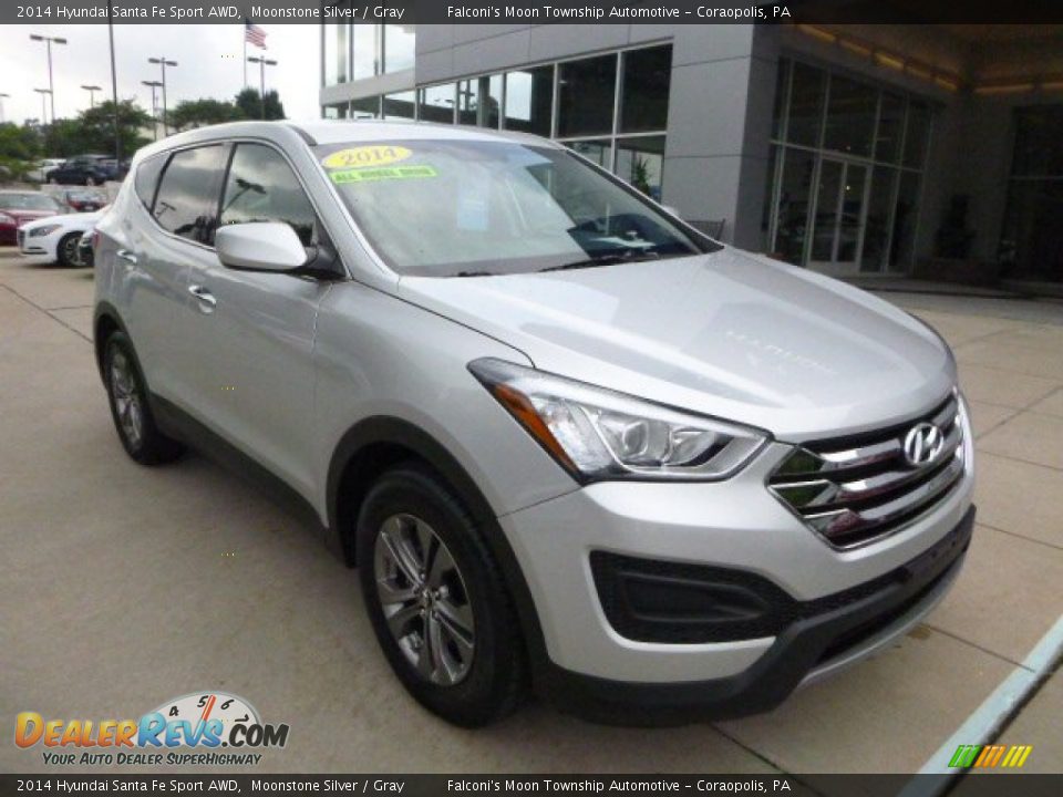 2014 Hyundai Santa Fe Sport AWD Moonstone Silver / Gray Photo #8