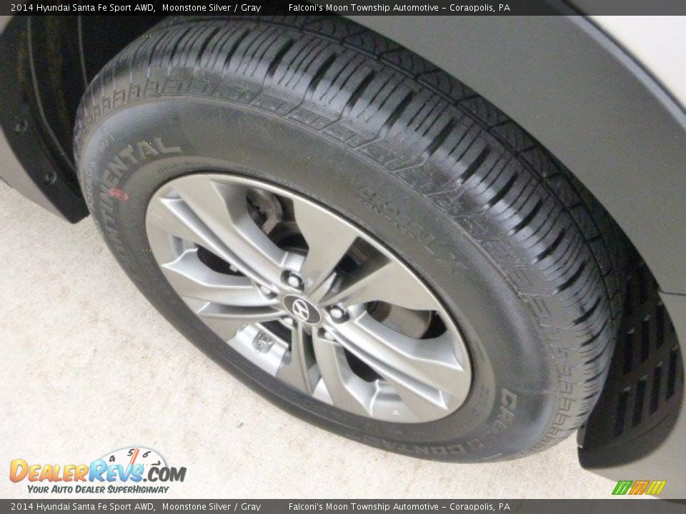 2014 Hyundai Santa Fe Sport AWD Moonstone Silver / Gray Photo #9