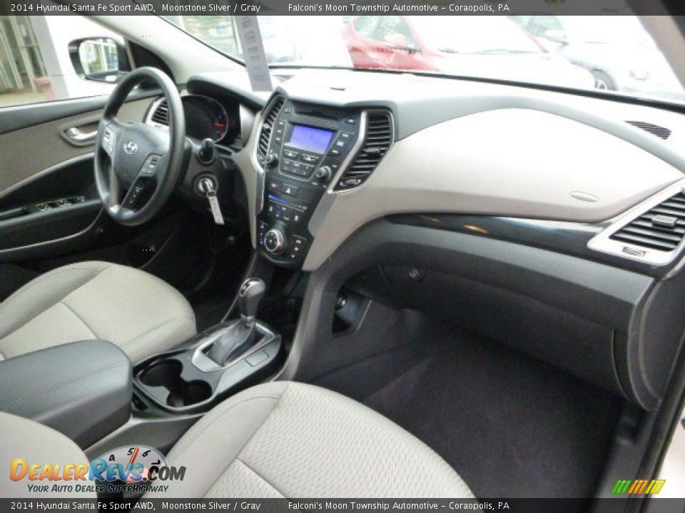 2014 Hyundai Santa Fe Sport AWD Moonstone Silver / Gray Photo #11