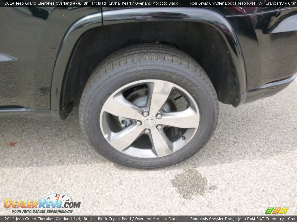 2014 Jeep Grand Cherokee Overland 4x4 Brilliant Black Crystal Pearl / Overland Morocco Black Photo #9