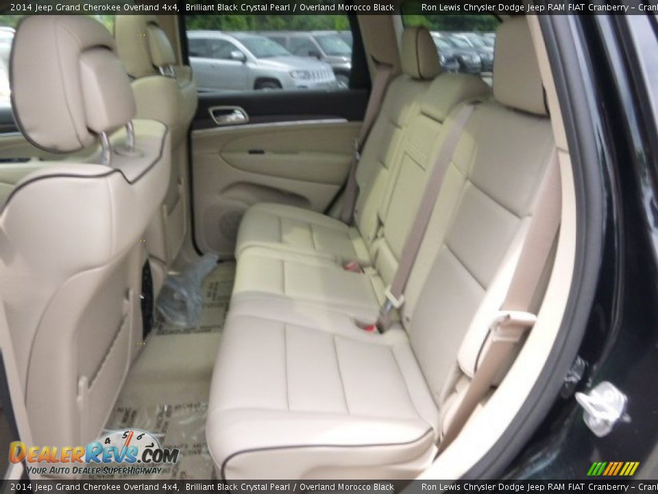2014 Jeep Grand Cherokee Overland 4x4 Brilliant Black Crystal Pearl / Overland Morocco Black Photo #11