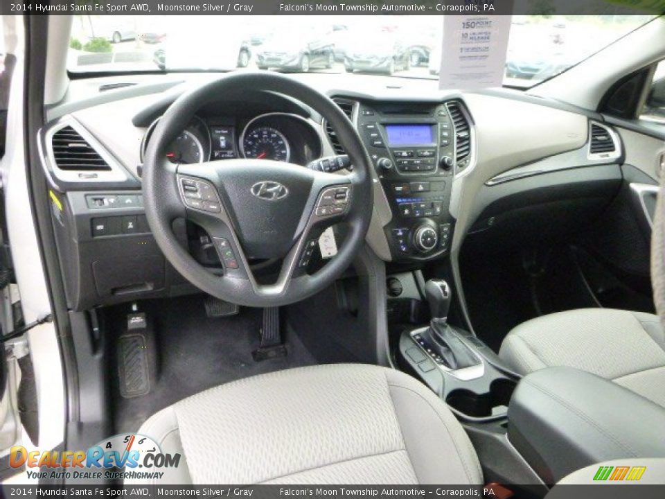 2014 Hyundai Santa Fe Sport AWD Moonstone Silver / Gray Photo #17