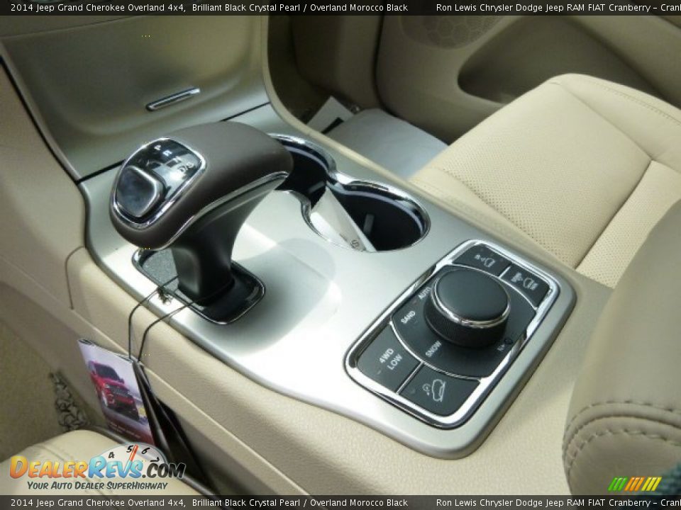 2014 Jeep Grand Cherokee Overland 4x4 Brilliant Black Crystal Pearl / Overland Morocco Black Photo #16