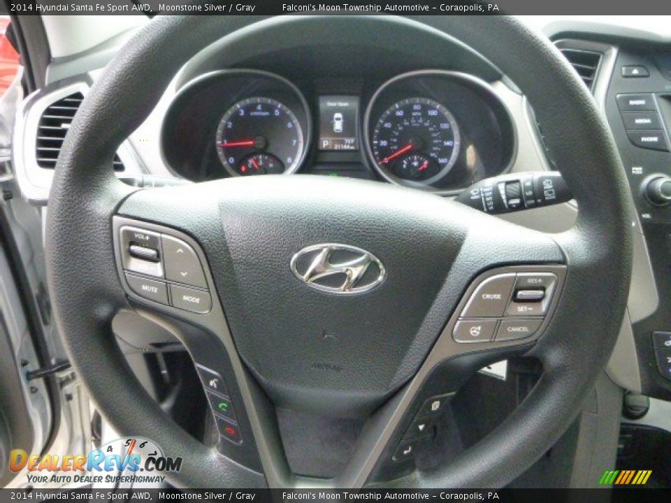 2014 Hyundai Santa Fe Sport AWD Moonstone Silver / Gray Photo #22