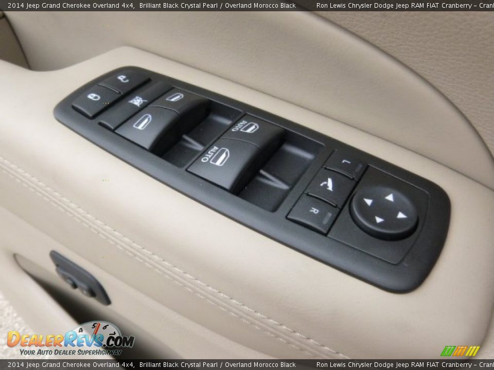 2014 Jeep Grand Cherokee Overland 4x4 Brilliant Black Crystal Pearl / Overland Morocco Black Photo #18