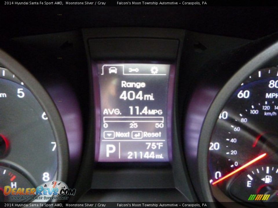 2014 Hyundai Santa Fe Sport AWD Moonstone Silver / Gray Photo #24
