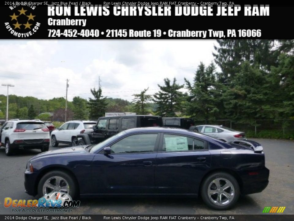2014 Dodge Charger SE Jazz Blue Pearl / Black Photo #1