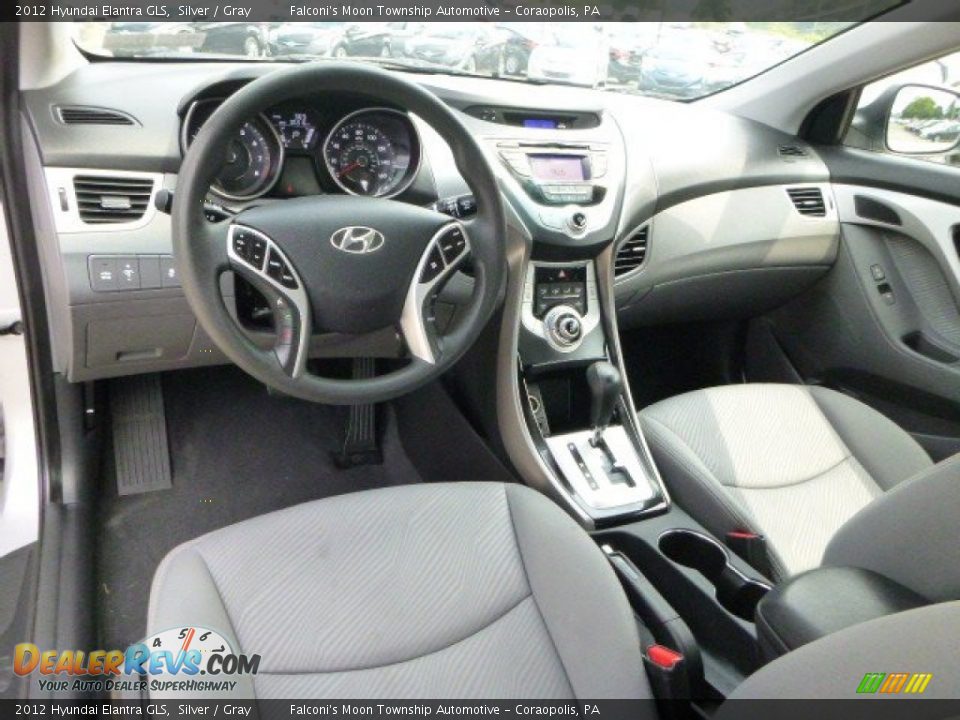 2012 Hyundai Elantra GLS Silver / Gray Photo #17