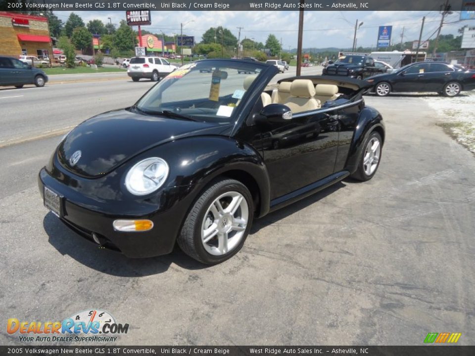 2005 Volkswagen New Beetle GLS 1.8T Convertible Uni Black / Cream Beige Photo #9