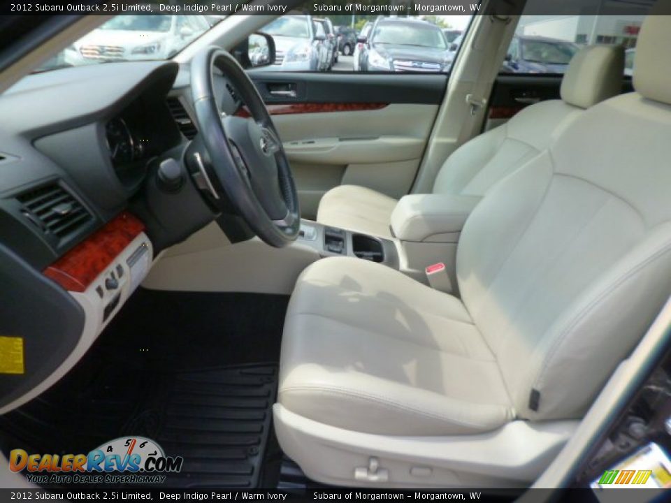 2012 Subaru Outback 2.5i Limited Deep Indigo Pearl / Warm Ivory Photo #7