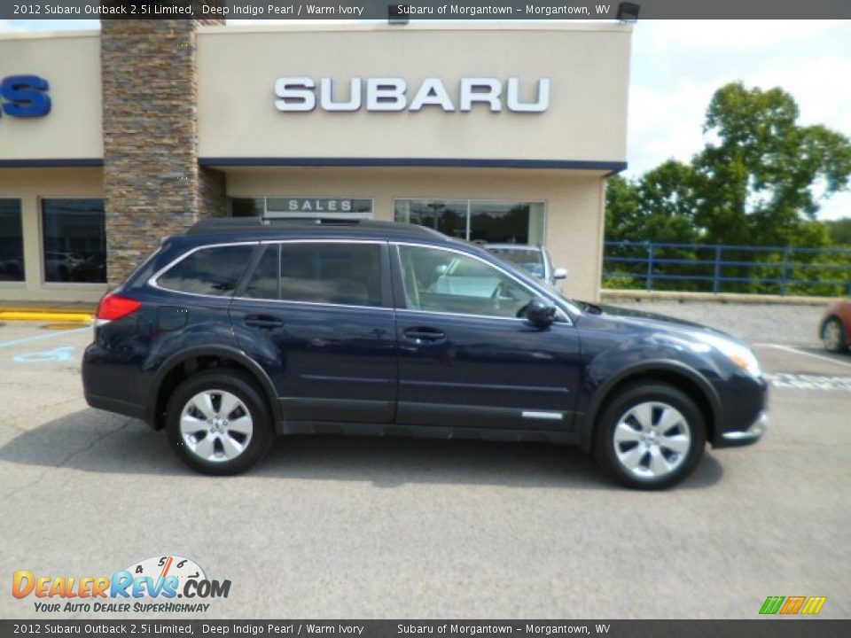 2012 Subaru Outback 2.5i Limited Deep Indigo Pearl / Warm Ivory Photo #11