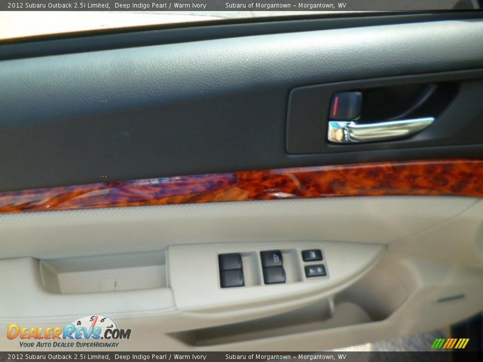 2012 Subaru Outback 2.5i Limited Deep Indigo Pearl / Warm Ivory Photo #16