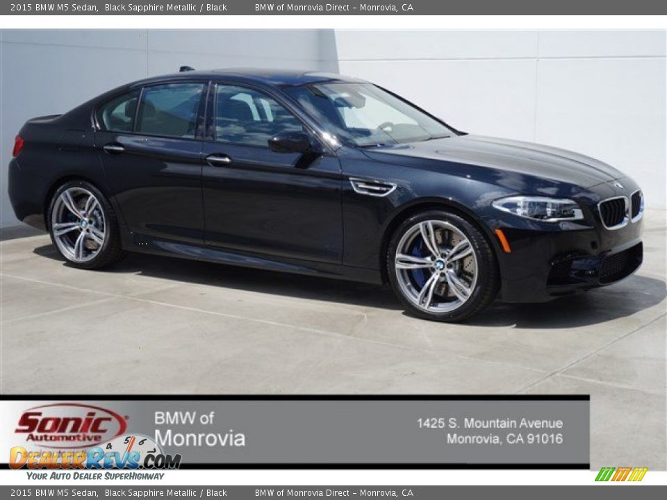 2015 BMW M5 Sedan Black Sapphire Metallic / Black Photo #1