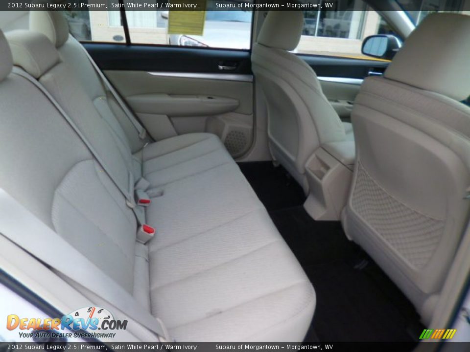 2012 Subaru Legacy 2.5i Premium Satin White Pearl / Warm Ivory Photo #5