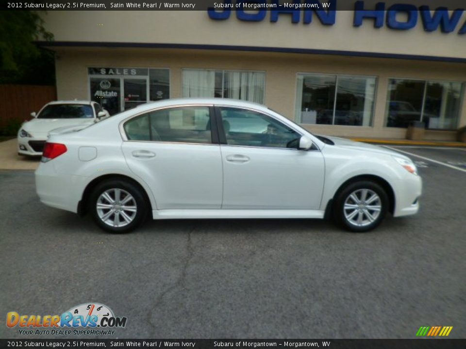 2012 Subaru Legacy 2.5i Premium Satin White Pearl / Warm Ivory Photo #12