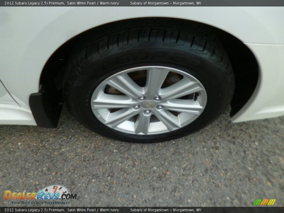 2012 Subaru Legacy 2.5i Premium Satin White Pearl / Warm Ivory Photo #13