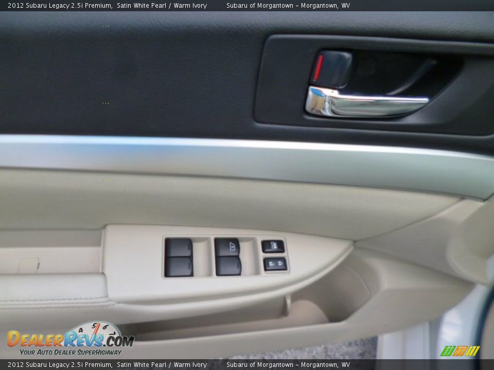2012 Subaru Legacy 2.5i Premium Satin White Pearl / Warm Ivory Photo #16