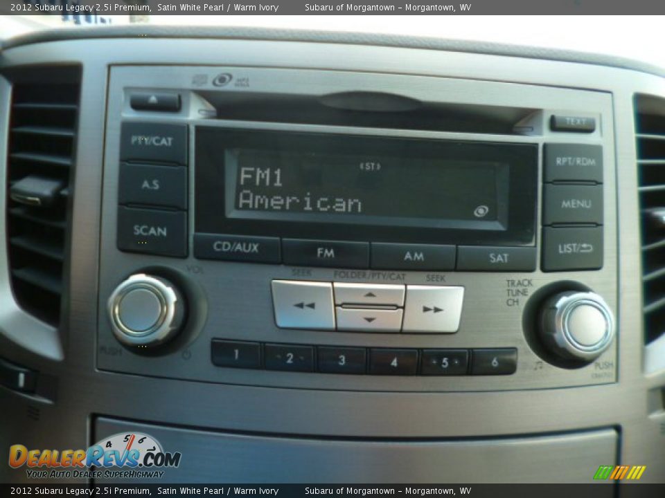 2012 Subaru Legacy 2.5i Premium Satin White Pearl / Warm Ivory Photo #19