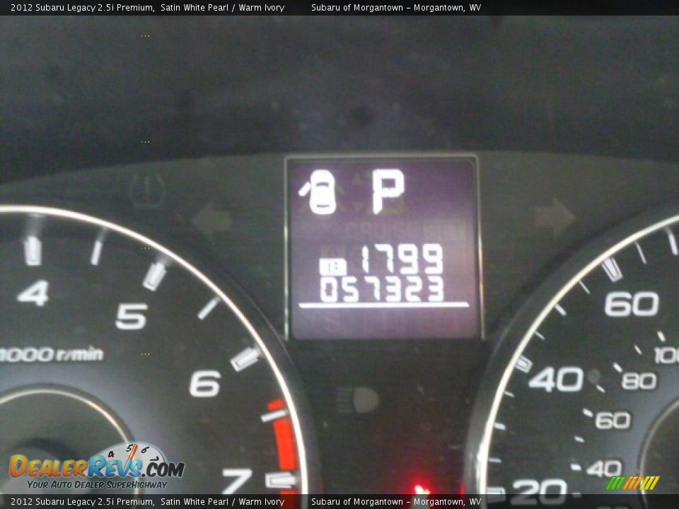 2012 Subaru Legacy 2.5i Premium Satin White Pearl / Warm Ivory Photo #20