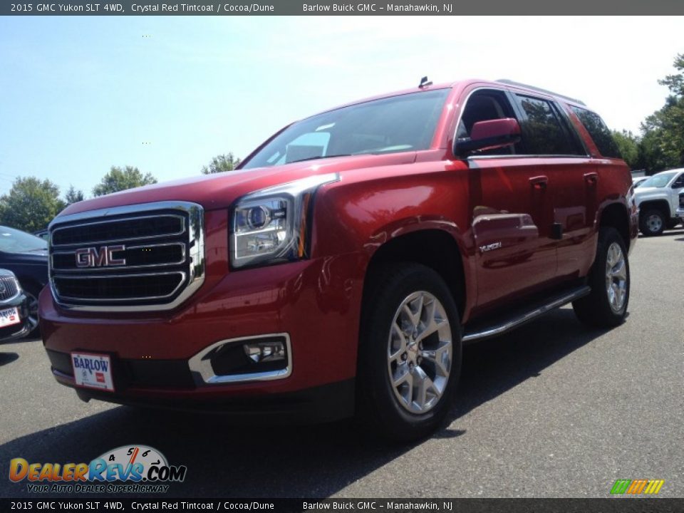 2015 GMC Yukon SLT 4WD Crystal Red Tintcoat / Cocoa/Dune Photo #1