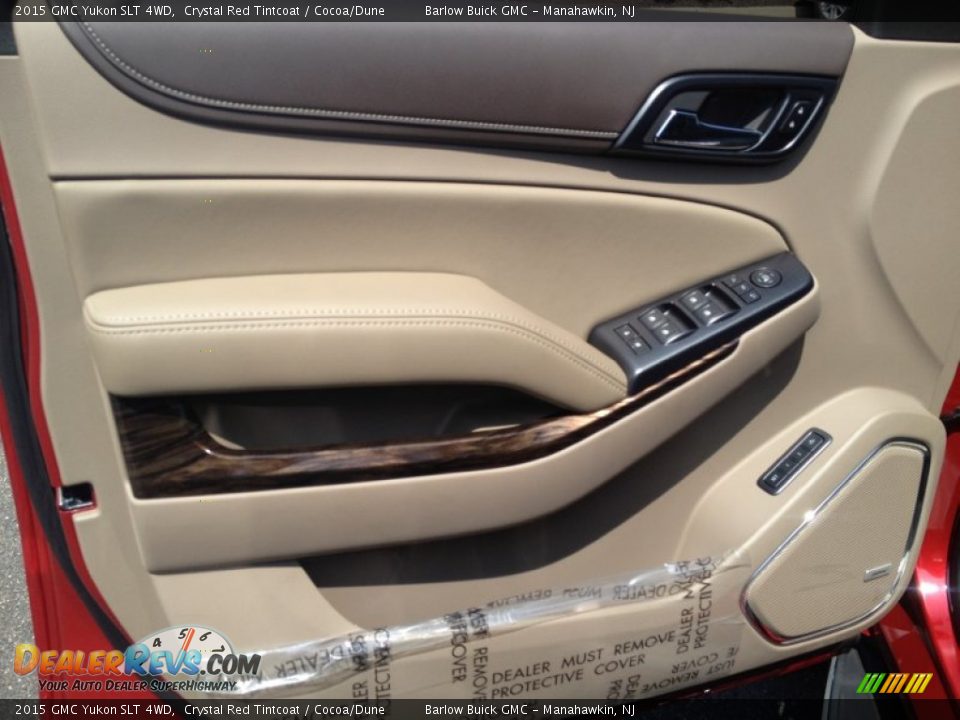 2015 GMC Yukon SLT 4WD Crystal Red Tintcoat / Cocoa/Dune Photo #8