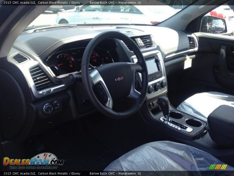 2015 GMC Acadia SLE Carbon Black Metallic / Ebony Photo #7