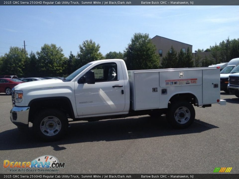 2015 GMC Sierra 2500HD Regular Cab Utility Truck Summit White / Jet Black/Dark Ash Photo #3
