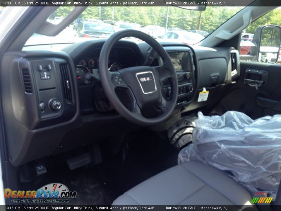 2015 GMC Sierra 2500HD Regular Cab Utility Truck Summit White / Jet Black/Dark Ash Photo #7