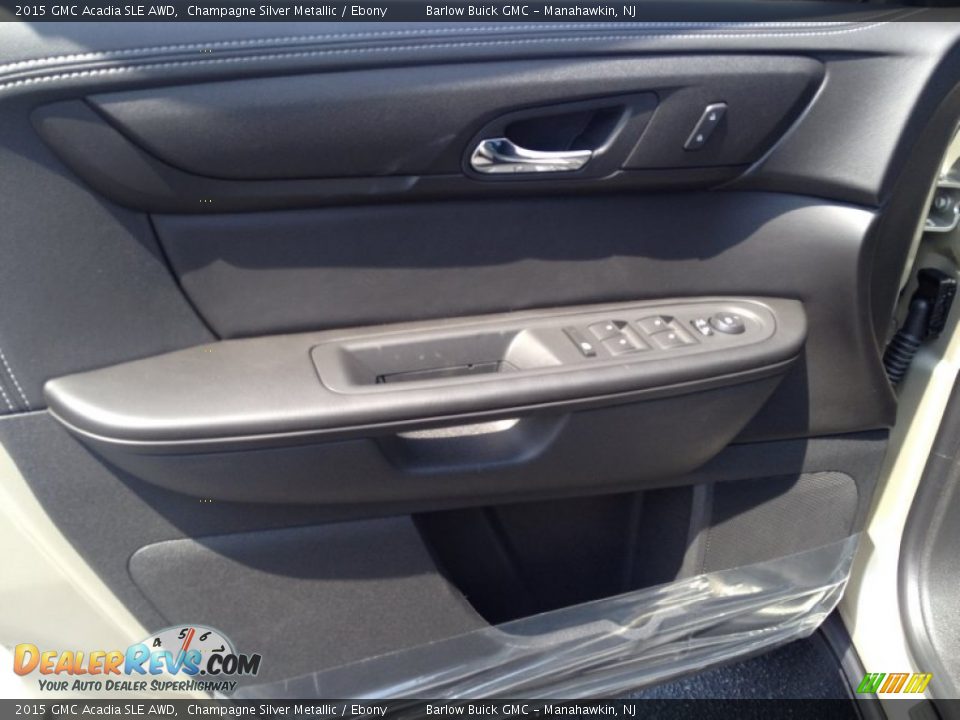 2015 GMC Acadia SLE AWD Champagne Silver Metallic / Ebony Photo #7
