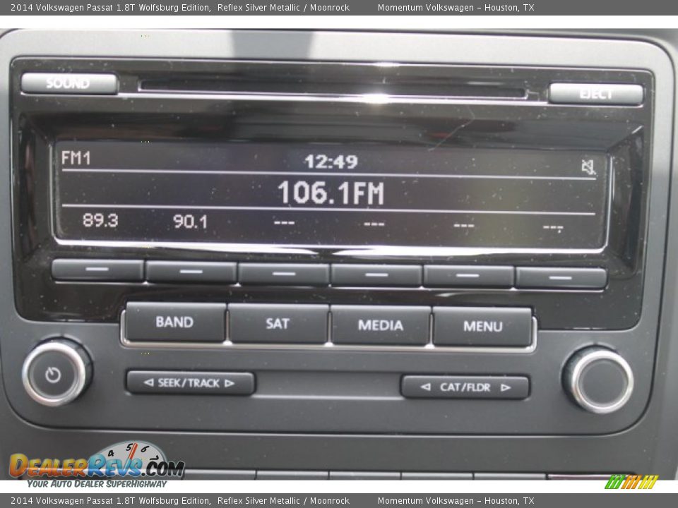 2014 Volkswagen Passat 1.8T Wolfsburg Edition Reflex Silver Metallic / Moonrock Photo #17