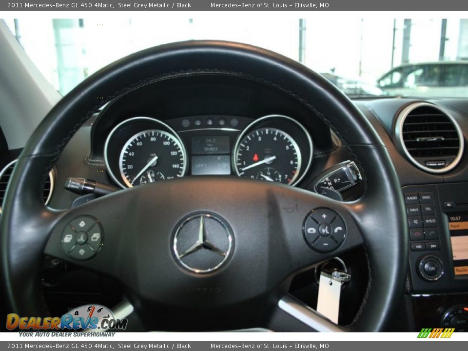 2011 Mercedes-Benz GL 450 4Matic Steel Grey Metallic / Black Photo #27