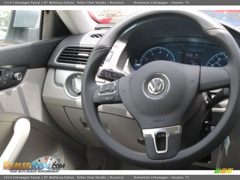 2014 Volkswagen Passat 1.8T Wolfsburg Edition Reflex Silver Metallic / Moonrock Photo #22