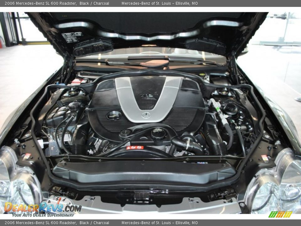 2006 Mercedes-Benz SL 600 Roadster 5.5 Liter Twin-Turbocharged SOHC 36-Valve V12 Engine Photo #23