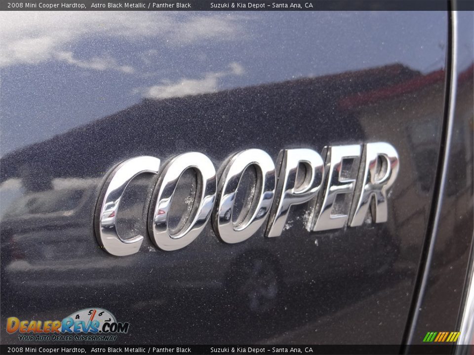 2008 Mini Cooper Hardtop Astro Black Metallic / Panther Black Photo #9