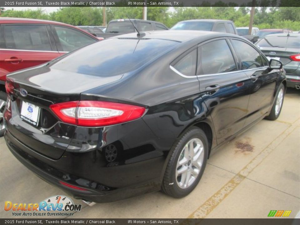 2015 Ford Fusion SE Tuxedo Black Metallic / Charcoal Black Photo #2