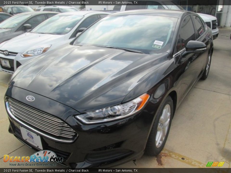 2015 Ford Fusion SE Tuxedo Black Metallic / Charcoal Black Photo #4