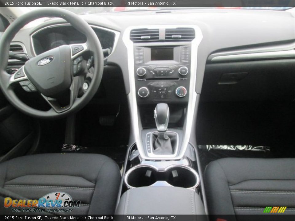 2015 Ford Fusion SE Tuxedo Black Metallic / Charcoal Black Photo #6