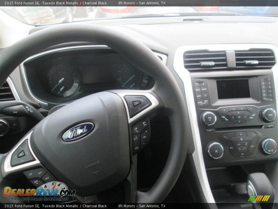 2015 Ford Fusion SE Tuxedo Black Metallic / Charcoal Black Photo #7