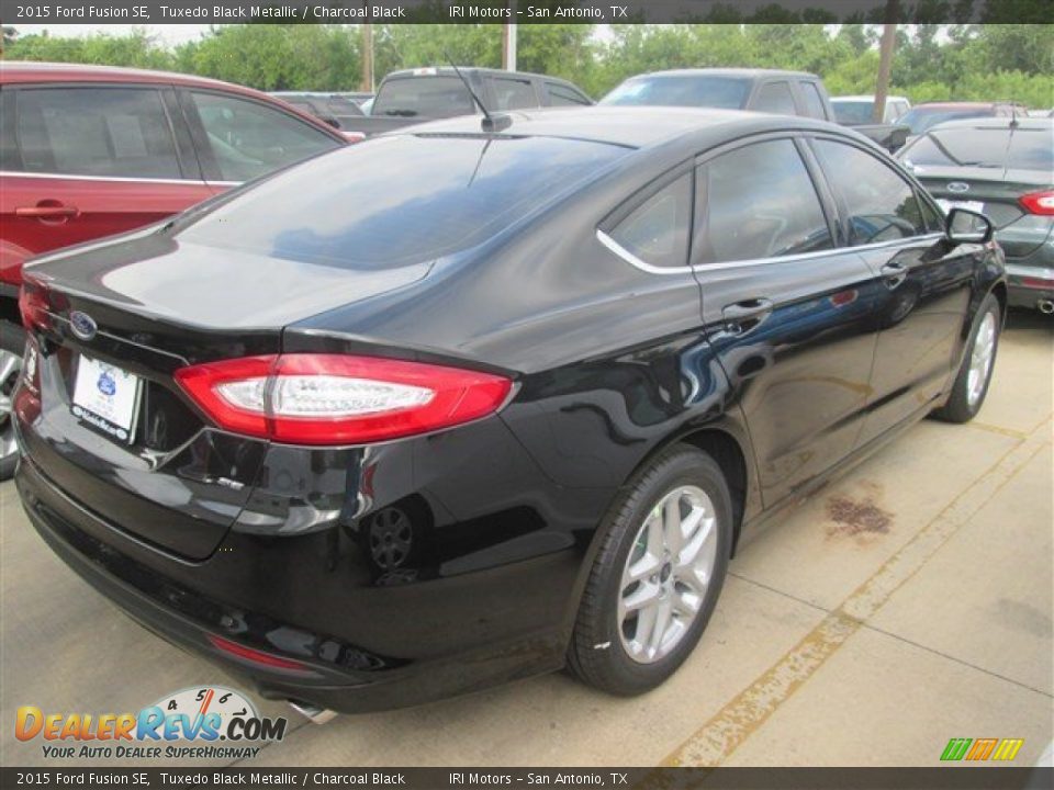 2015 Ford Fusion SE Tuxedo Black Metallic / Charcoal Black Photo #14