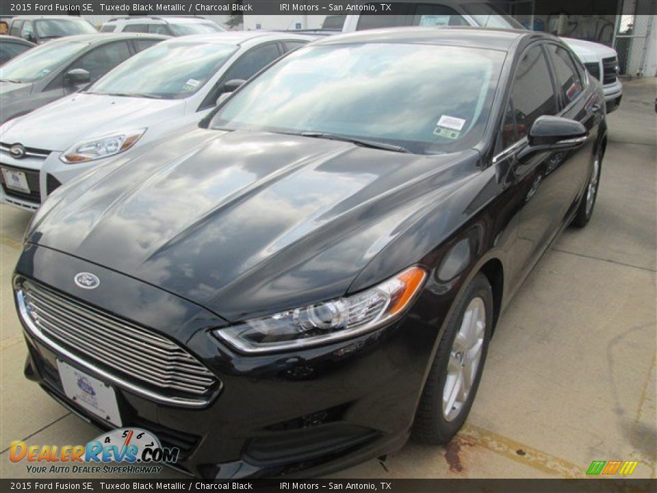 2015 Ford Fusion SE Tuxedo Black Metallic / Charcoal Black Photo #16