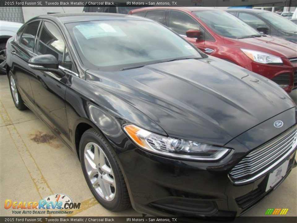 2015 Ford Fusion SE Tuxedo Black Metallic / Charcoal Black Photo #17